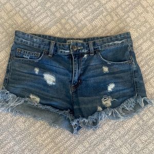 Free people jean shorts